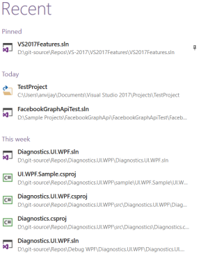 Visual Studio Recent.PNG