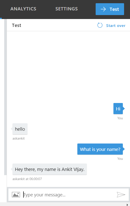 TestingMicrosoftBot