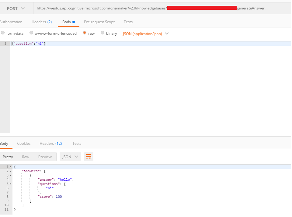 TestingQnAService