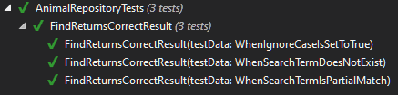 Figure 3: Version 2 - ReSharper Test Result window
